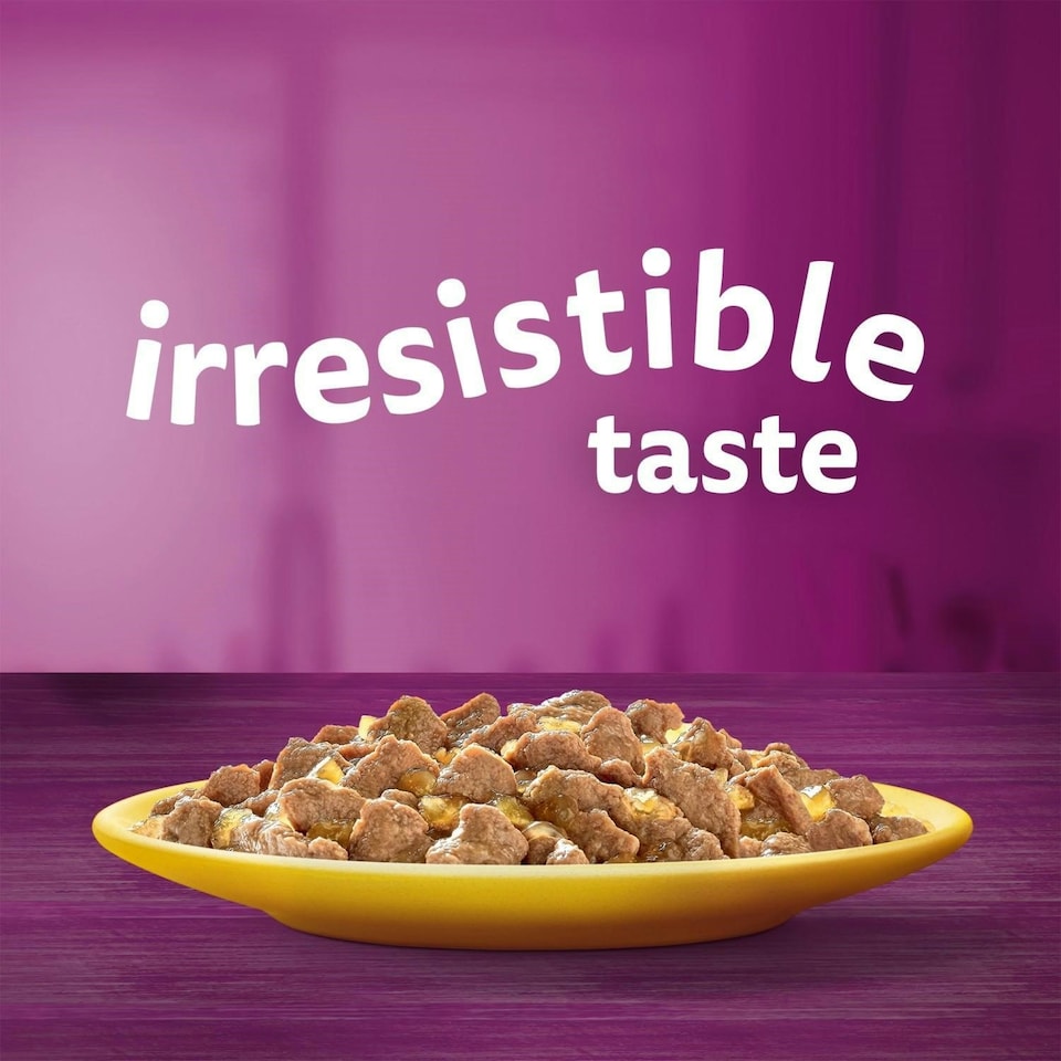 image 1 of 120 x 85g Whiskas 1+ Poultry Feasts Mixed Adult Wet Cat Food Pouches in Jelly 3 x 40pk