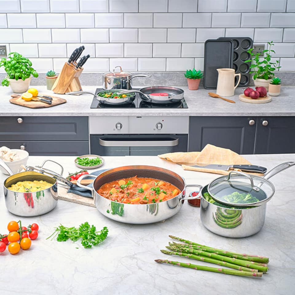 image 1 of Stoven Hextra 28cm Non-Stick Skillet