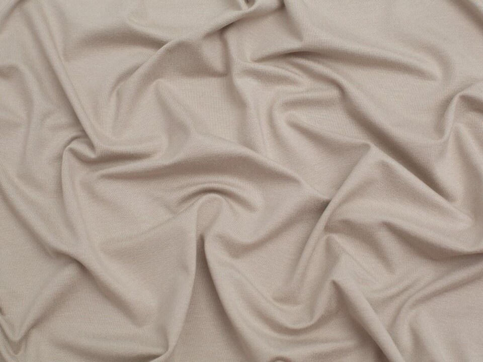 Minerva Core Range Beige Luxury Viscose Jersey Stretch Knit Fabric for Dressmaking, 155cm / 61" Wide - per metre