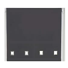 150cm Black Square Eyelet Edge Roller Blind | Black | Black