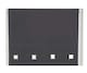 image 1 of 150cm Black Square Eyelet Edge Roller Blind | Black | Black