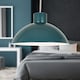 image 6 of Domed - Teal Green Easy Fit Metal Pendant Shade | Green | Teal green paint | 1