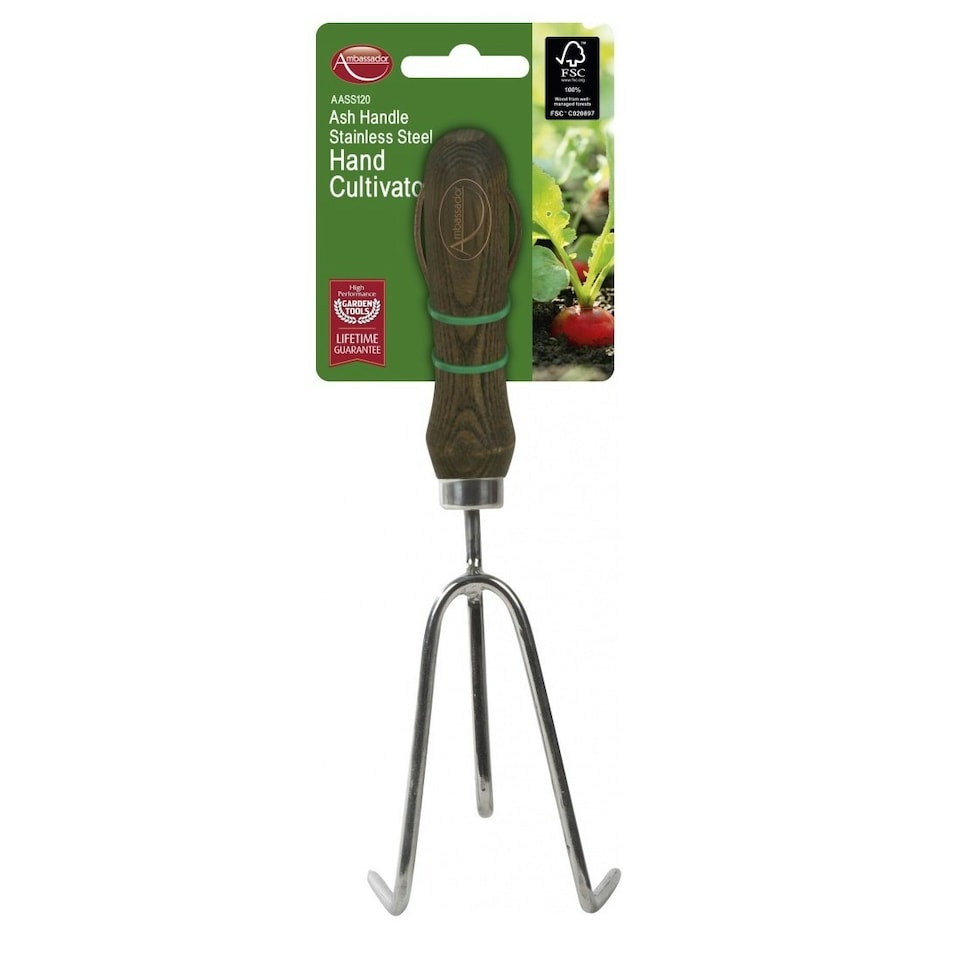 Ambassador Hand Cultivator - Brown/Silver - One Size