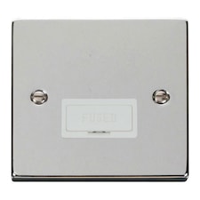 SE HOME Polished Chrome 13A Fused Connection Unit White | Polished Chrome