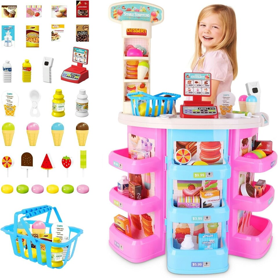 image 1 of Grocery Shops Shopping House Market Playset