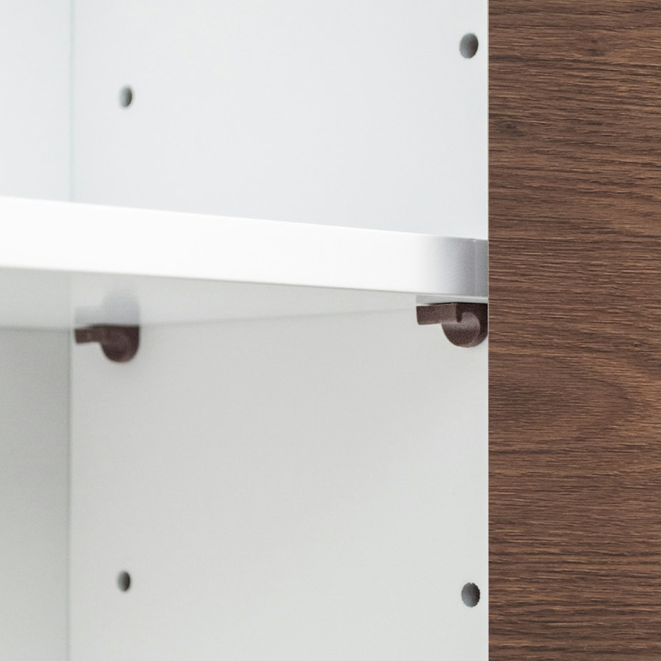image 1 of Teamson Home Wooden Bathroom Wall Medicine Cabinet Storage