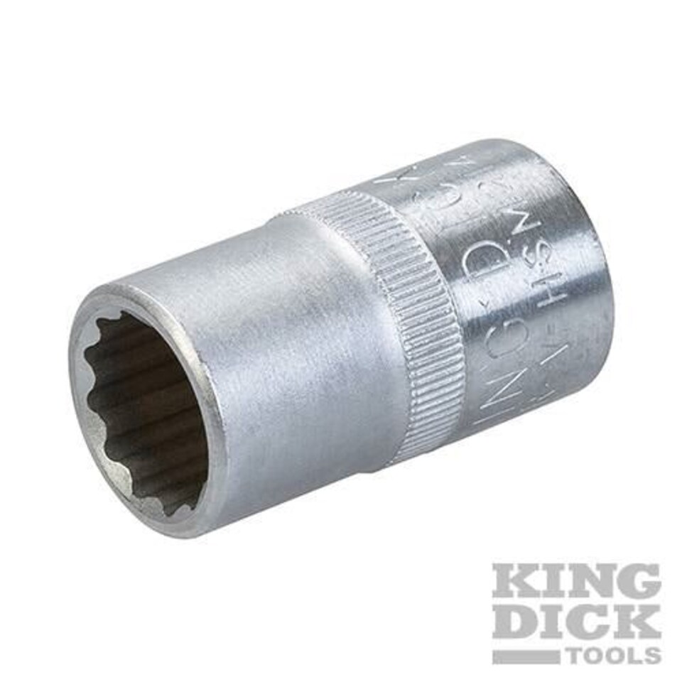 King Dick Socket SD 1/2" Metric 12pt - HSM214