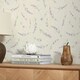 image 3 of Lavender Cascade Wallpaper in Cream Multi
