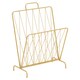 image 1 of Avento Gold Finish Magazine Rack