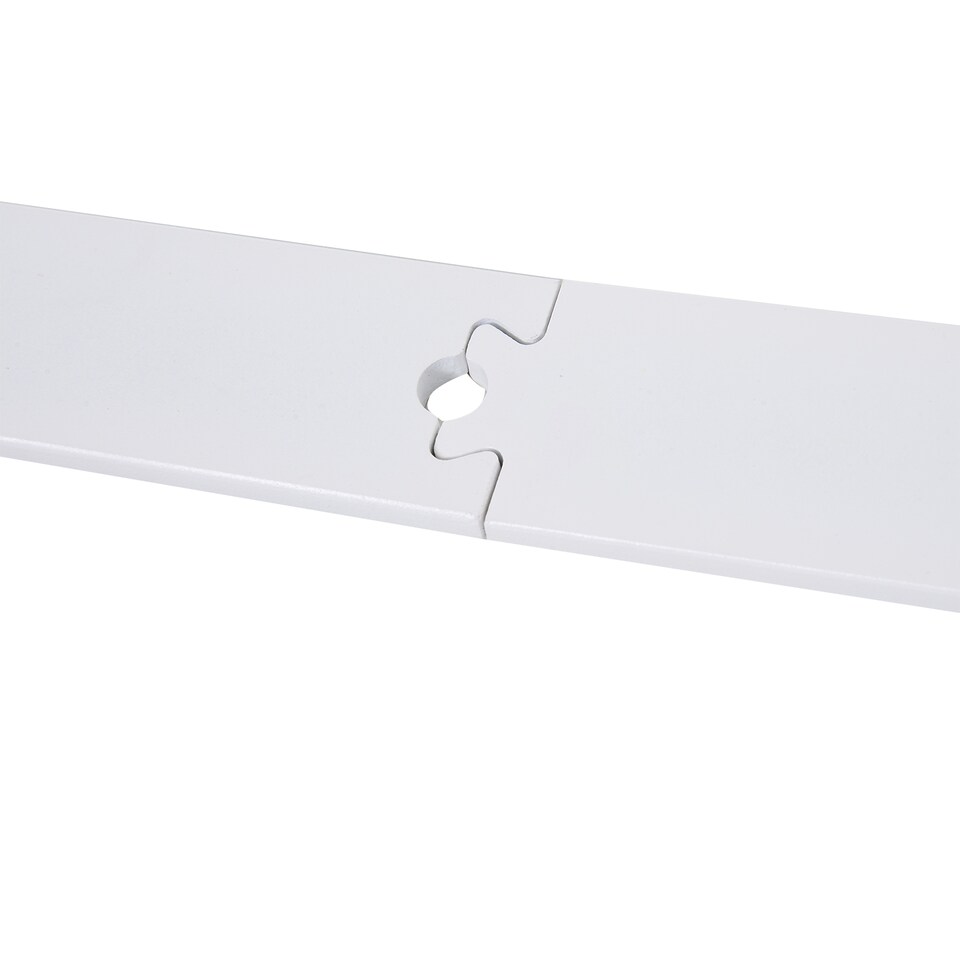 image 1 of HOMCOM 6FT Rustic Interior Sliding Barn Door Mounting Hardware Kit - White | White | White