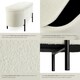 image 4 of Hallway Bench Lanja - upholstered, cushioned, built-in-storage, 97 x 36 x 42 cm Cream | Boucle Cream-White