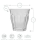 image 3 of Duralex Picardie Shot Glass Espresso Cups - 90ml Drinking Glasses - Clear - Pack of 6 Clear
