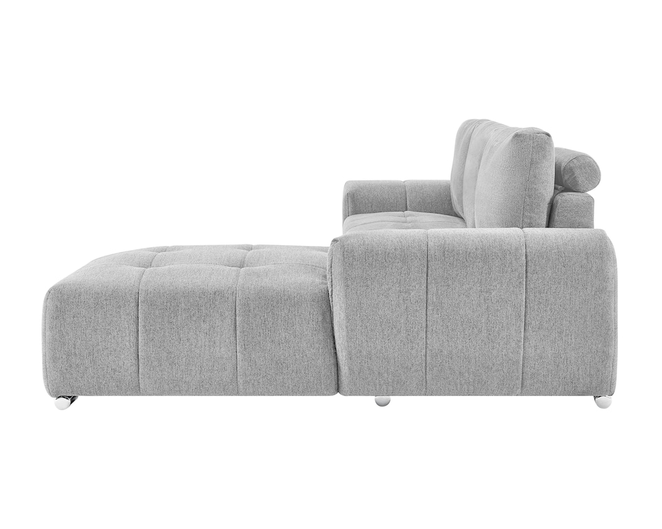 image 1 of The Capri 3 Seater Corner Sofa in Grey, Silver or Beige | Silver | One Size