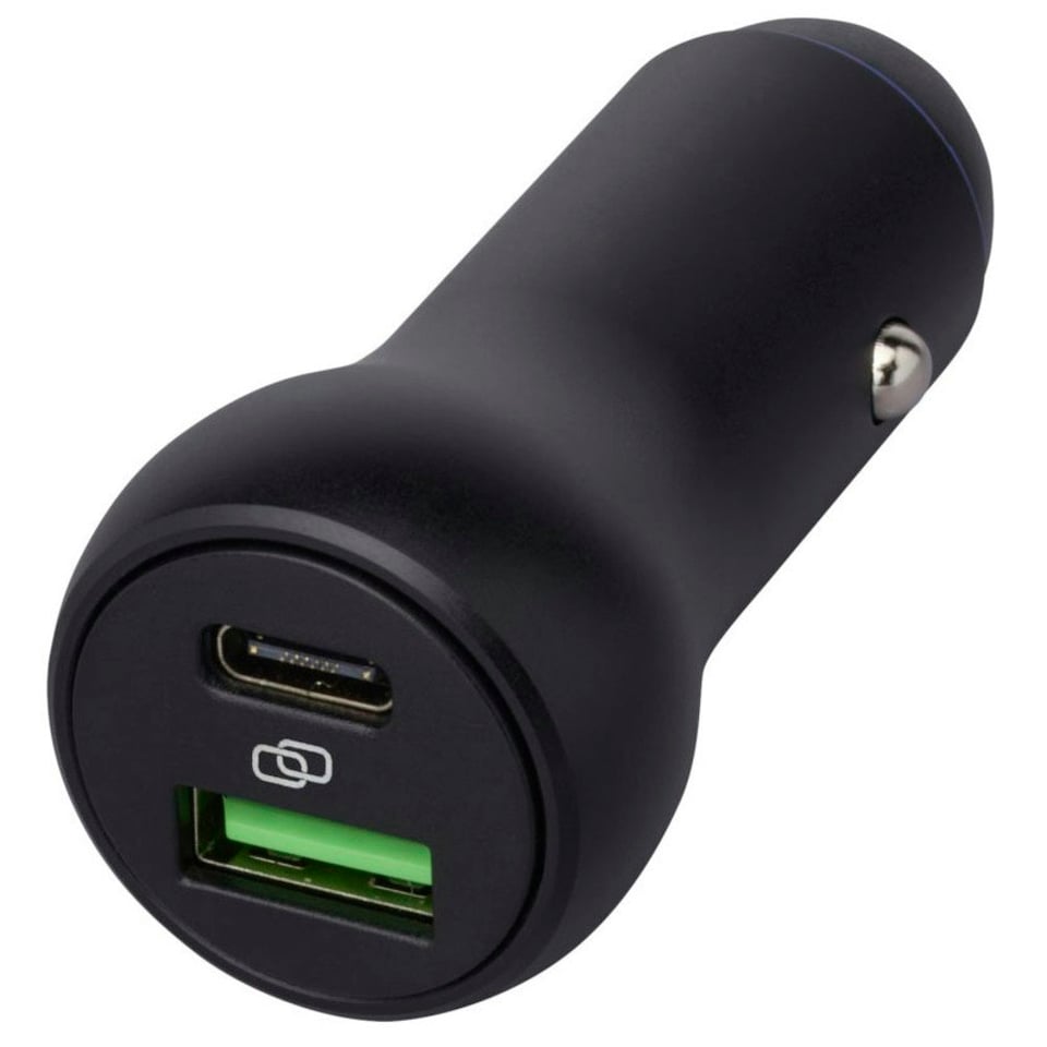 image 1 of Tekio Pilot USB Car Charger - Solid Black - One Size