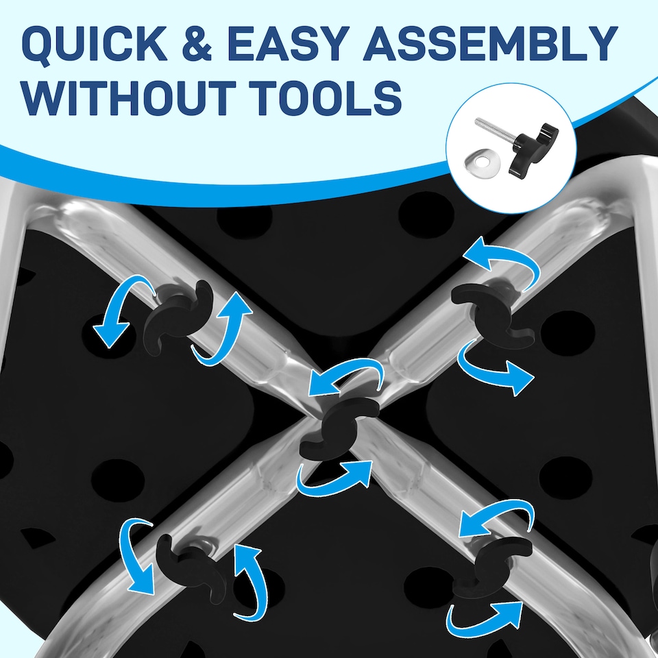 image 1 of HOMCOM Shower Chair, Adjustable Height Shower Stool with Aluminium Frame and Non-Slip Feet, Bathtub Stool Seat for Elderly Disabled Handicap, Black