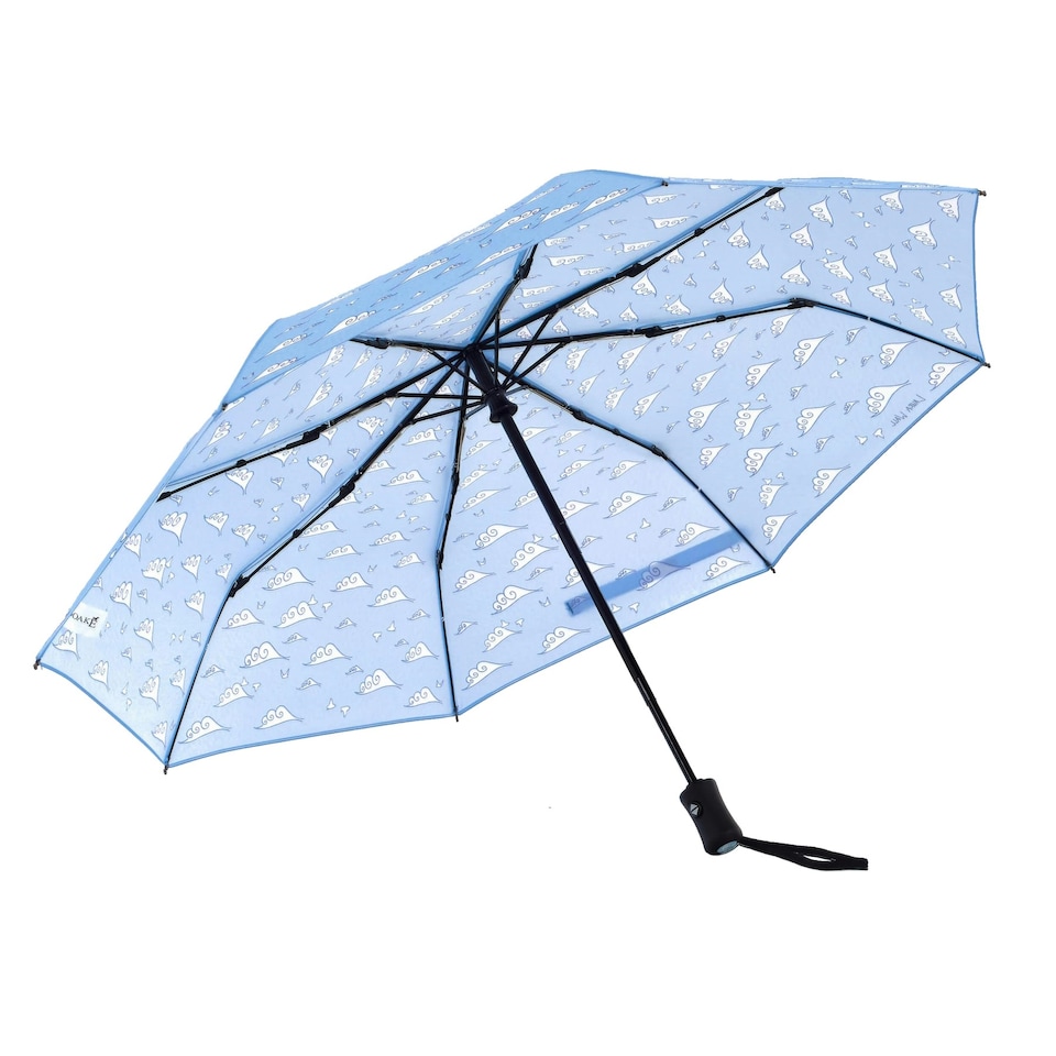 image 1 of Laura Wall Folding Umbrella Automatic Open Telescopic Clouds Multi