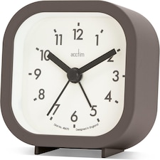 Acctim Robyn Mini Bedside Alarm Clock | Grey | Grey