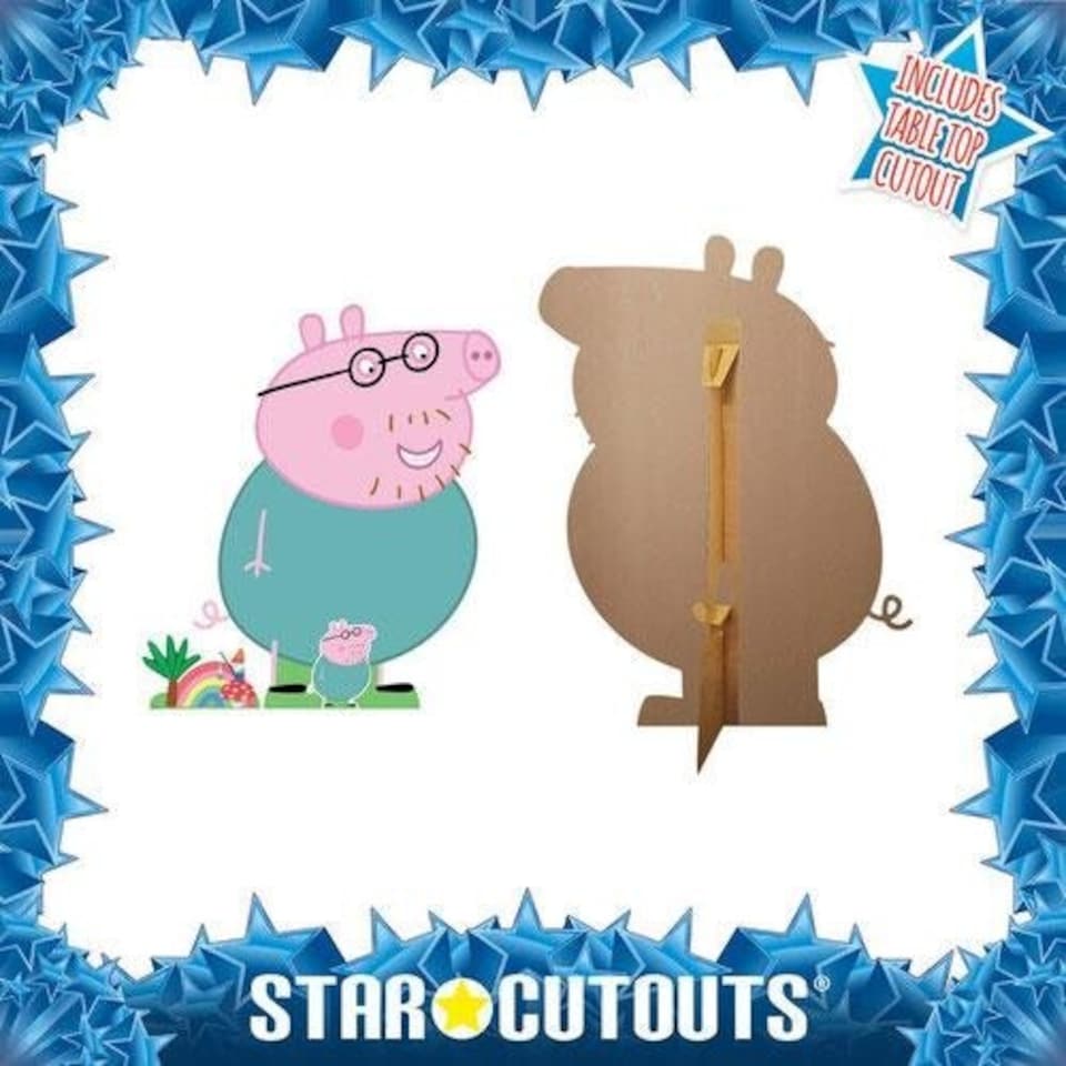 image 1 of Daddy Pig (Peppa Pig) Cardboard Cutouts Decoration Pack