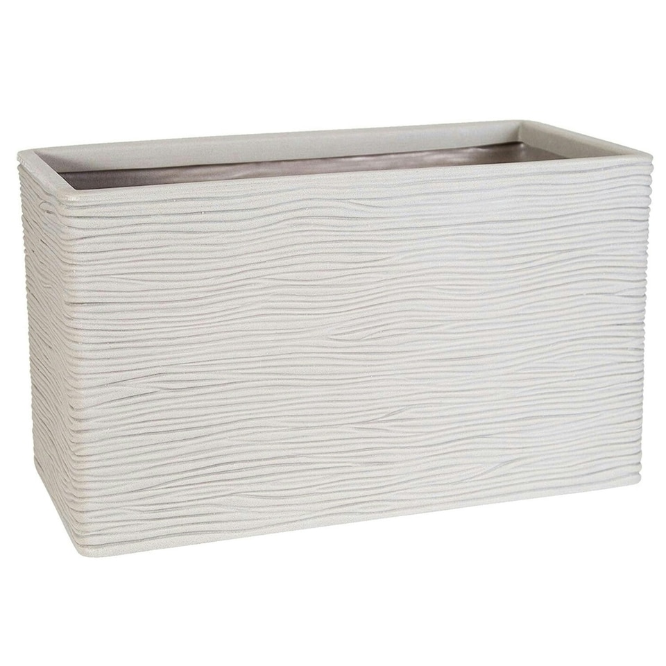 image 1 of 2 x Amalfi Trough Multipurpose Home Garden Patio Stone Effect Flower Planter N/A