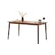 image 1 of Furniturebox Lynton Large Walnut Effect Solid Wood Dining Table