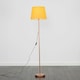 image 2 of ValueLights Modern Standard Floor Lamp In Copper Metal Finish With Mustard Tapered Shade