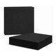 image 1 of ECONX Black 2 Ply 4 Fold Paper Napkins Tissue Serviettes for Birthdays Weddings Parties 1000PK