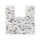 image 1 of Marl Chunky Bobble Toilet Pedestal Mat 50 x 50cm - Non Slip Marble Effect Bathroom Rug | Grey | Dark Grey | 50 x 50cm (20 x 20") | 1