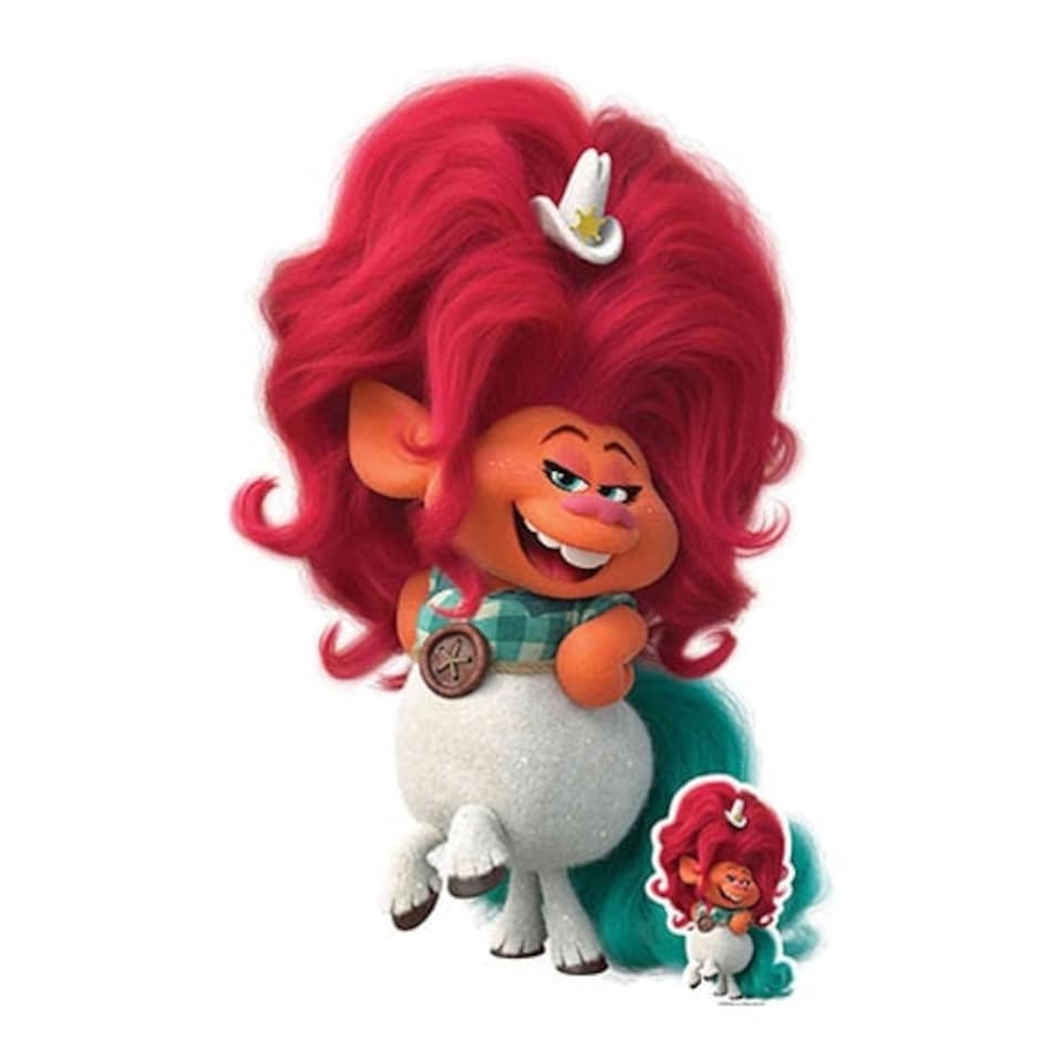 Delta Dawn Trolls World Tour Lifesize Cardboard Cutout 136cm