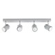 image 2 of ValueLights Rosie Grey Ceiling Bar Spotlight and GU10 Spotlight LED 5W Cool White 6500K Bulbs