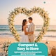 image 9 of Heart Balloon Arch Stand Party Decoration Arch Metal Frame - 200cm