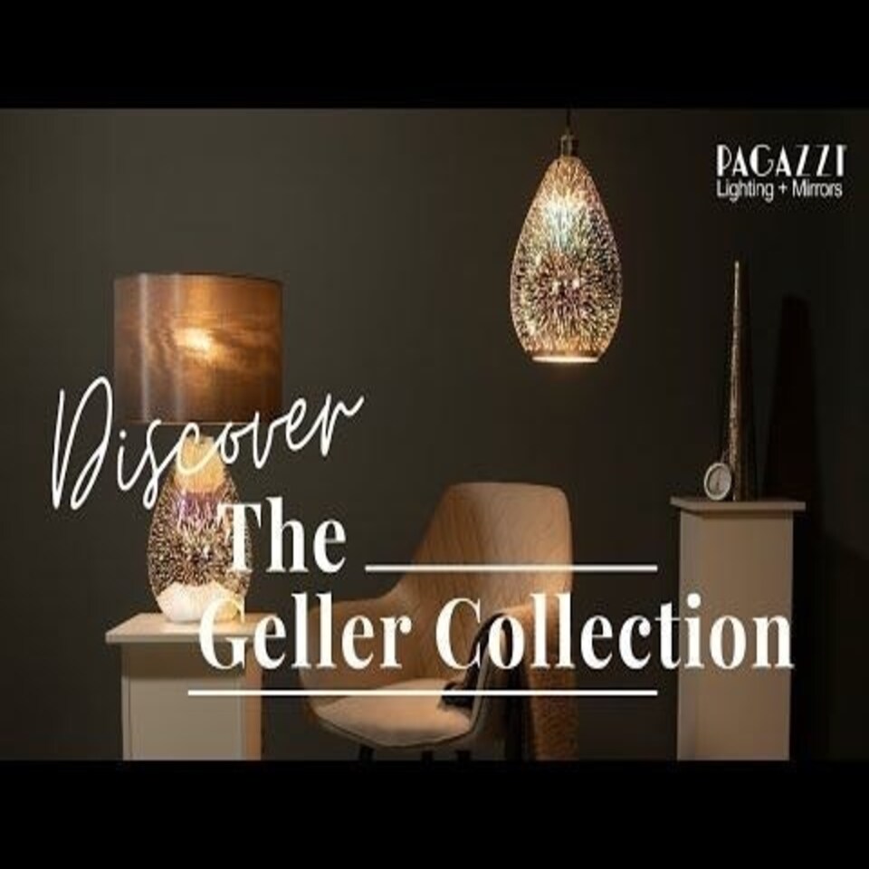 image 1 of Geller Polished Chrome Hologram Effect Pendant Light Shade