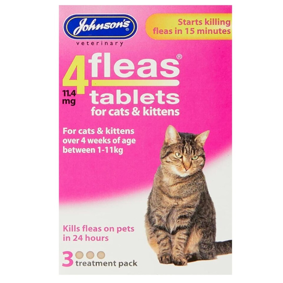 image 1 of Johnsons 4Fleas Kitten & Cat Anti-Flea 3 Tabs