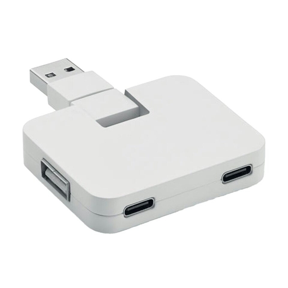 image 1 of MidOcean Square USB Hub - White - One Size