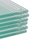 image 4 of Harbour Housewares 12pc Glass Placemats & Coasters Set - 30cm x 20cm - Clear | Clear | Clear