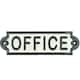 image 1 of Office Cast Iron Sign Plaque Door Wall Fence Post Cafe Shop Pub Hotel Bar Work