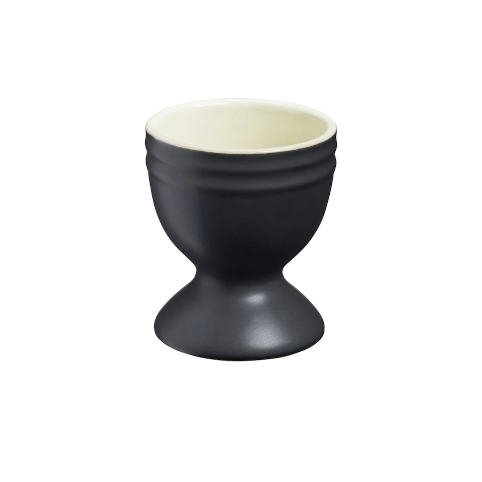 image 1 of Cooks Professional 4 Piece Egg Cup Set | Made From Durable Stoneware | Matt Black