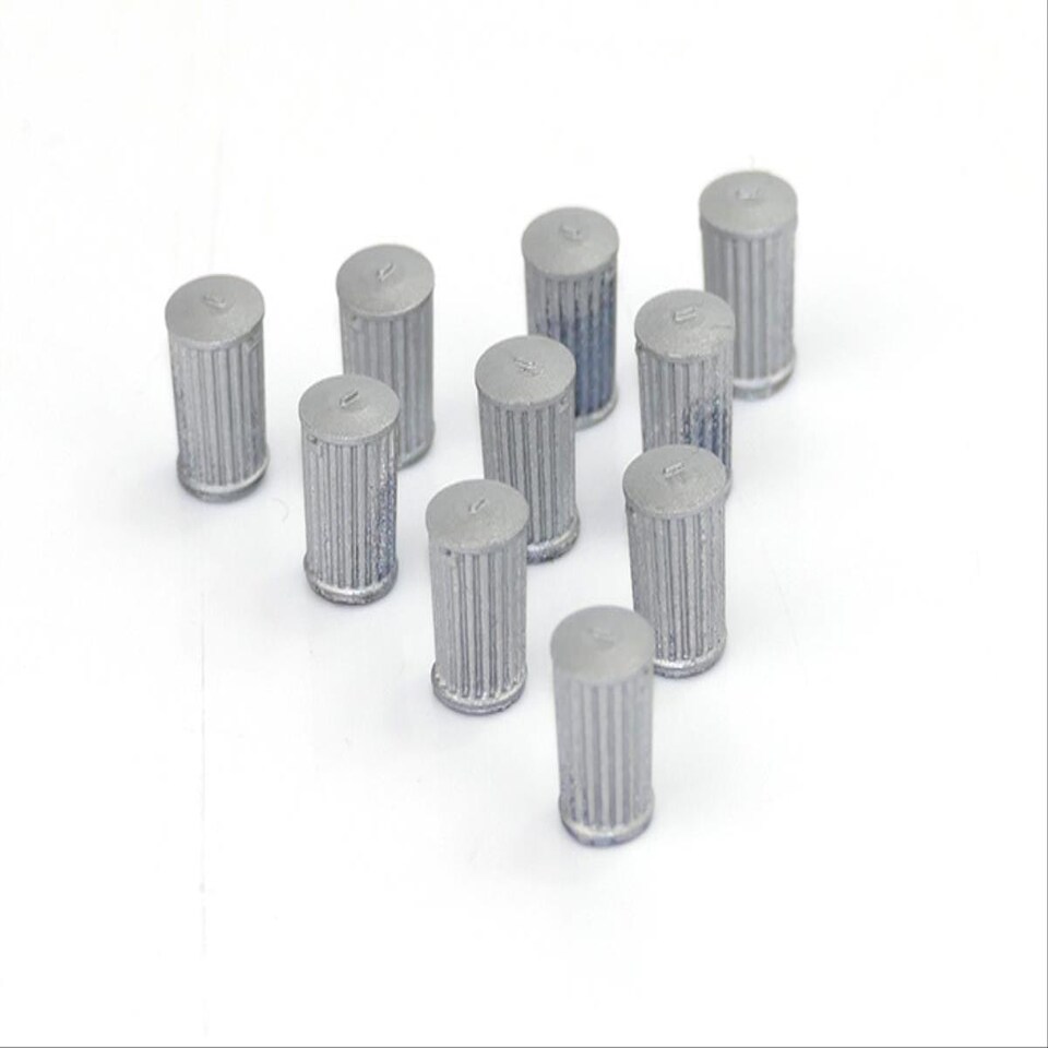 image 1 of GM Structures OO Scale Traditional Dustbins 10pcs (Pre-Built)