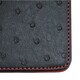 image 2 of Premium Ostrich Golf Scorecard Holder - Black / Red