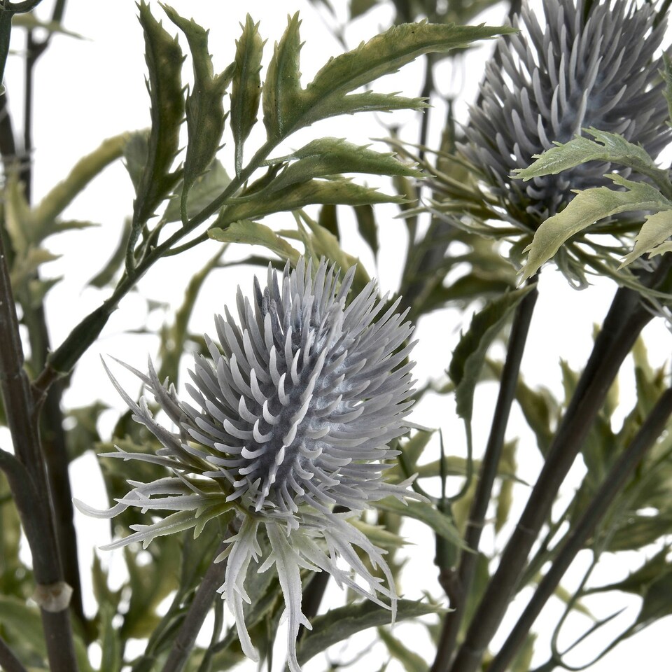 image 1 of Hill Interiors Artificial Eryngium Thistle - Soft Blue - One Size