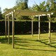 image 2 of Garden Pergola 6 Posts - Wood - L240 x W780 x H270 cm - Light Green