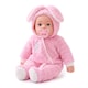image 1 of BiBi Doll 20" Bunns Baby Doll Girl with Baby Pink Jumpsuit, Sounds & Dummy Toy