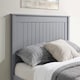 image 3 of 4ft6 Double Pure grey,wood,wooden low foot end board,solid panel bed frame.Shaker style