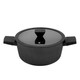 image 2 of Blackmoor 67299 Neuvo 24cm Stock Pot with Lid Black