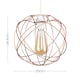 image 3 of ValueLights Rutherford Copper Ceiling Pendant Light Shade & Bulb | Copper
