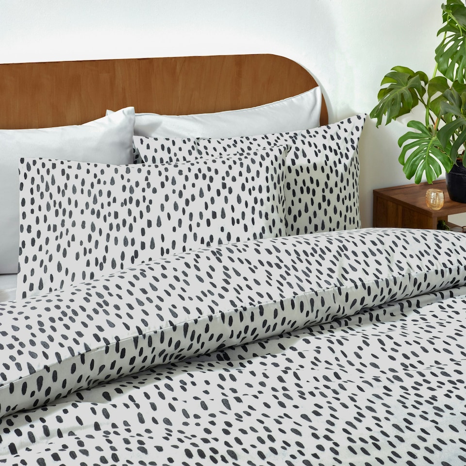 image 1 of Furn Dottie Printed Single Duvet Cover Set Multi | Single