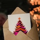 image 3 of Vibrant Tree Orange Pink Fuchsia Fun Xmas For Mum Christmas Card