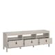 image 6 of Barcelona TV Unit 3 Drawers in Cashmere | Grey | Cashmere | One Size | 1