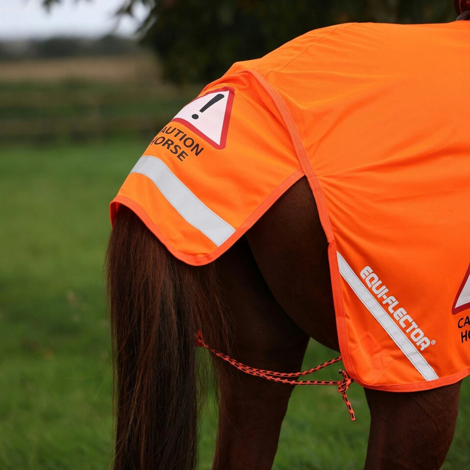 image 1 of Shires Equi-Flector® Mesh Exercise Sheet Yellow | Colour: Yellow
Size: 60 Inch