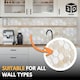 image 5 of NOVECRAFTO 3D Honeycomb Wall Panels Beige/Cream/Caramel – Glitter Tile Effect – Set of 6 PVC Sheets – 3.72m² (40.26sqft) – Kitchen & Bathroom Cladding