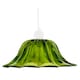 image 1 of Modern Scallop Moulded Glass Pendant Light Shade in Deep Forest Green